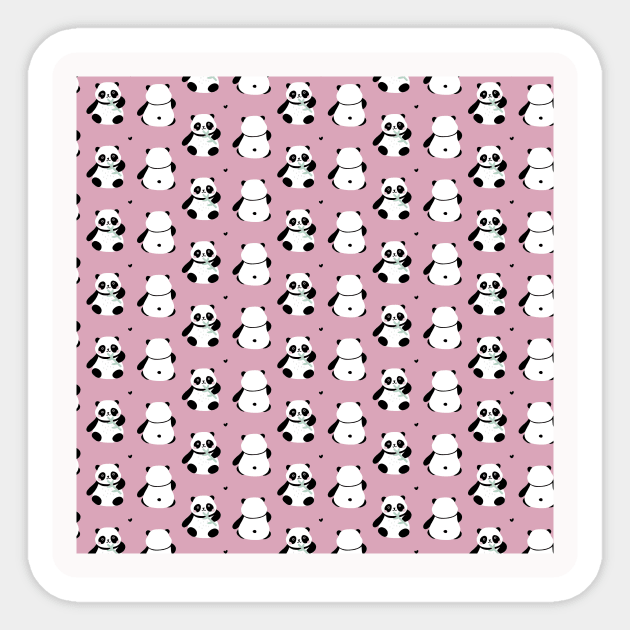 Panda Girl Neck Gator Funny Pandas Sticker by DANPUBLIC